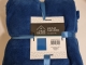 Luxe plaid deken DARK BLUE