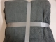 Luxe plaid deken DARK GREY